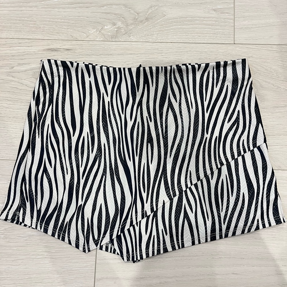 Zebra Print mini Skort